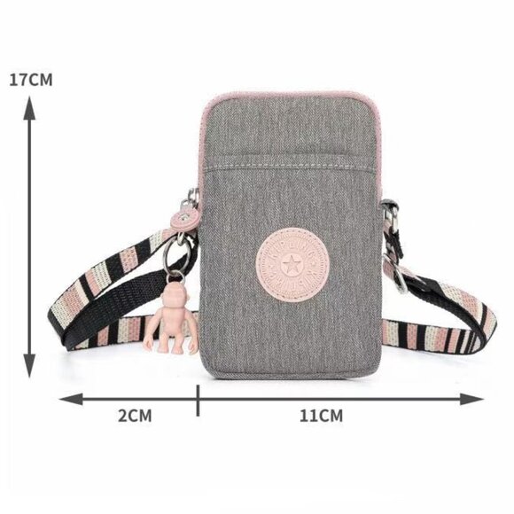 Kipling TALLY brand new mobile phone bag crossbody bag haze blue - Picture 6 of 6